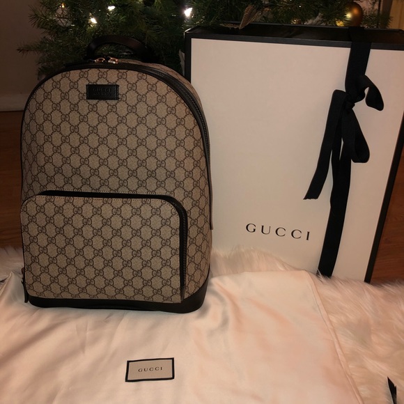 Gucci Handbags - Gucci Canvas Backpack
